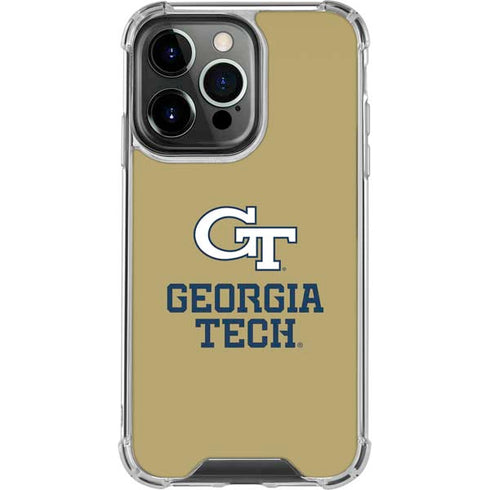 Georgia Institute of Technology Gold LogoType GT iPhone 16 Pro Clear Case