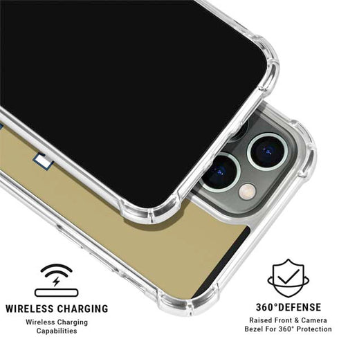 Georgia Institute of Technology Gold LogoType GT iPhone 16 Pro Clear Case