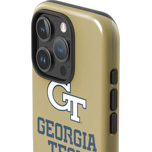Georgia Institute of Technology Gold LogoType GT iPhone 16 Pro Impact Case