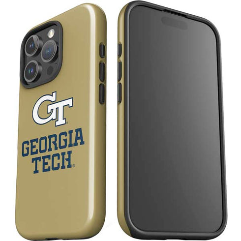 Georgia Institute of Technology Gold LogoType GT iPhone 16 Pro Impact Case