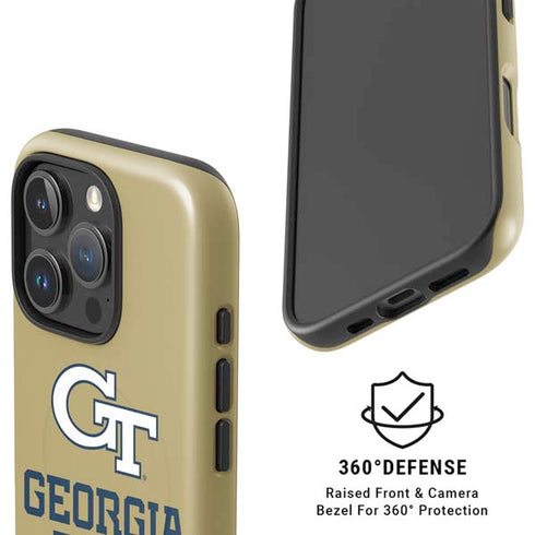 Georgia Institute of Technology Gold LogoType GT iPhone 16 Pro Magsafe Impact Case