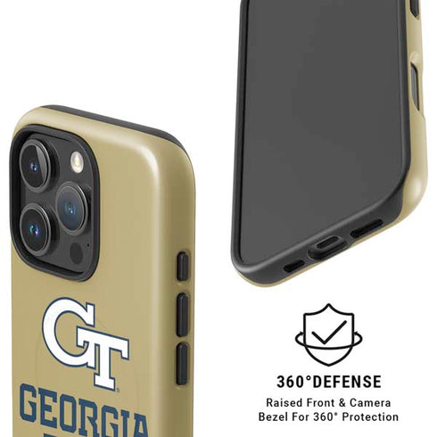 Georgia Institute of Technology Gold LogoType GT iPhone 16 Pro Max Magsafe Impact Case