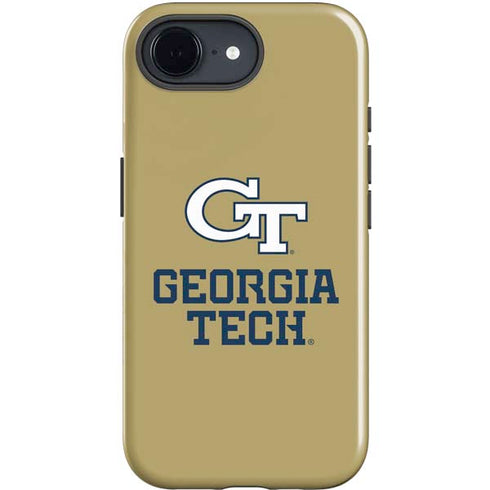 Georgia Institute of Technology Gold LogoType GT iPhone 16e Impact Case