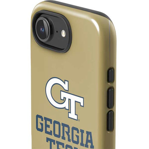 Georgia Institute of Technology Gold LogoType GT iPhone 16e Impact Case