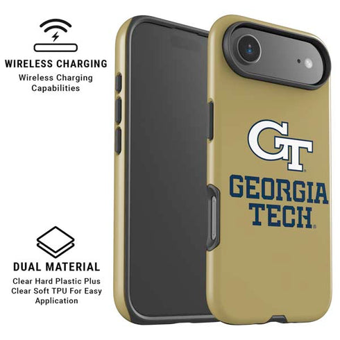 Georgia Institute of Technology Gold LogoType GT iPhone 17 Air Magsafe Impact Case