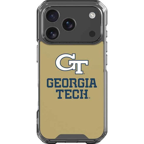Georgia Institute of Technology Gold LogoType GT iPhone 17 Pro Clear Case
