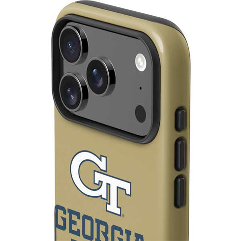 Georgia Institute of Technology Gold LogoType GT iPhone 17 Pro Impact Case