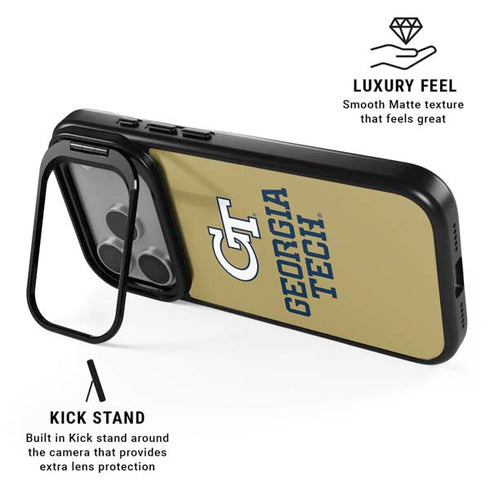 Georgia Institute of Technology Gold LogoType GT iPhone 17 Pro Kickstand Case