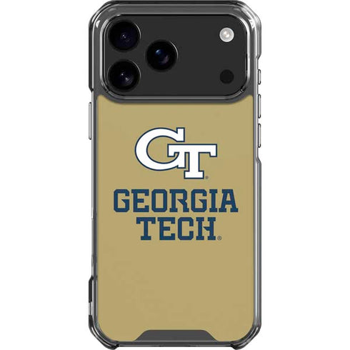 Georgia Institute of Technology Gold LogoType GT iPhone 17 Pro Max Clear Case