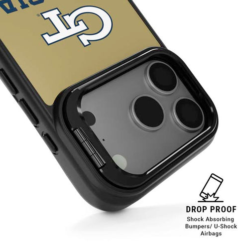 Georgia Institute of Technology Gold LogoType GT iPhone 17 Pro Max Kickstand Case