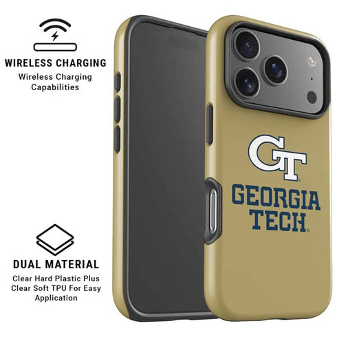 Georgia Institute of Technology Gold LogoType GT iPhone 17 Pro Max Magsafe Impact Case