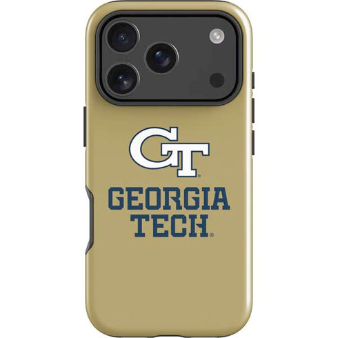 Georgia Institute of Technology Gold LogoType GT iPhone 18 Pro Impact Case