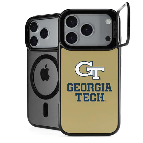 Georgia Institute of Technology Gold LogoType GT iPhone 18 Pro Kickstand Case