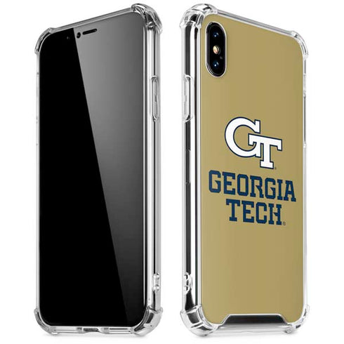 Georgia Institute of Technology Gold LogoType GT iPhone X/XS Clear Case