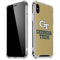 Georgia Institute of Technology Gold LogoType GT iPhone X/XS Clear Case