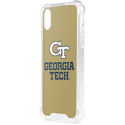Georgia Institute of Technology Gold LogoType GT iPhone XS Clear Case
