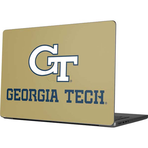 Georgia Institute of Technology Gold LogoType GT Apple MacBook Pro 14-inch Skin