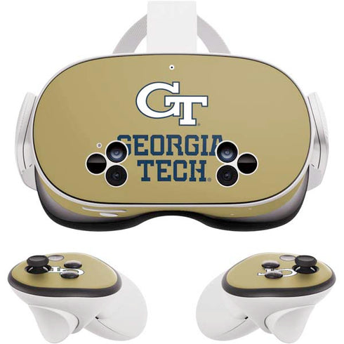 Georgia Institute of Technology Gold LogoType GT Meta Quest 3S Skin