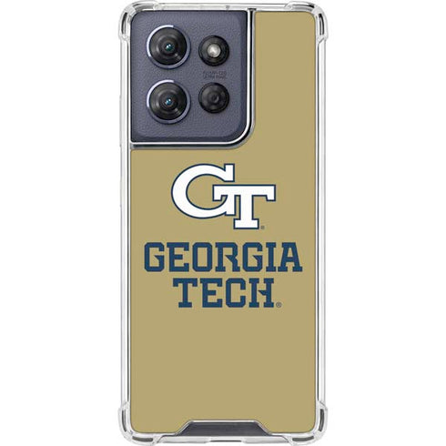 Georgia Institute of Technology Gold LogoType GT Moto G 5G (2025) Clear Case