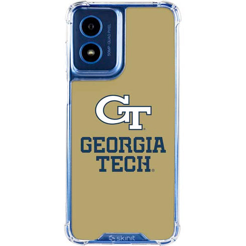 Georgia Institute of Technology Gold LogoType GT Moto G 5G (2024) Clear Case