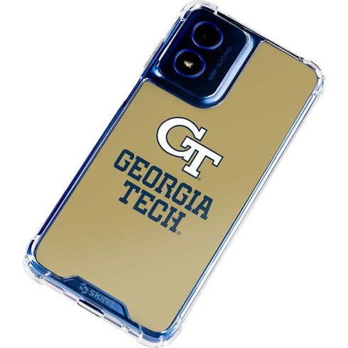 Georgia Institute of Technology Gold LogoType GT Moto G Play 4G (2024) Clear Case