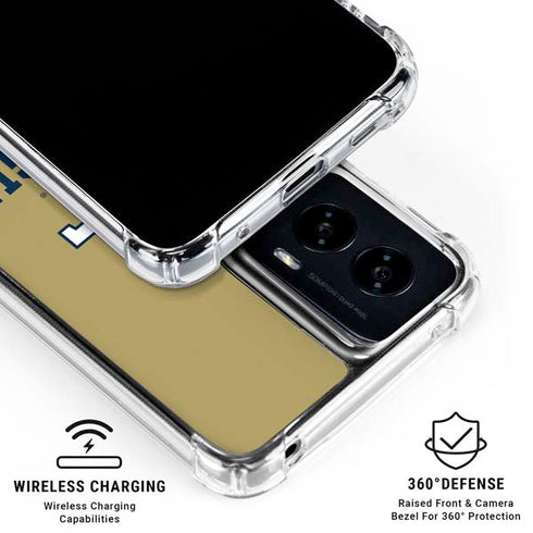 Georgia Institute of Technology Gold LogoType GT Moto G Power 5G (2024) Clear Case