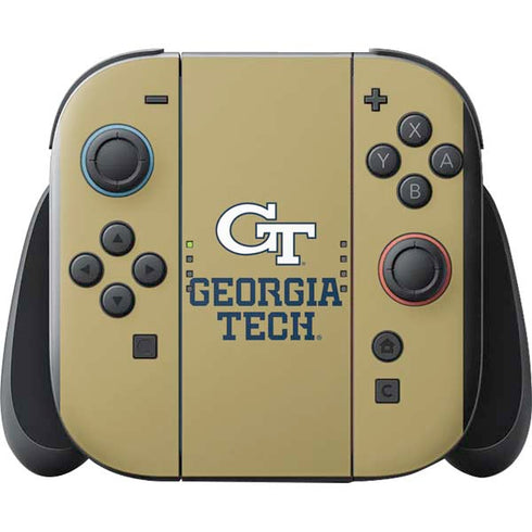 Georgia Institute of Technology Gold LogoType GT Nintendo Switch 2 (2025) with Joy-Con Skin