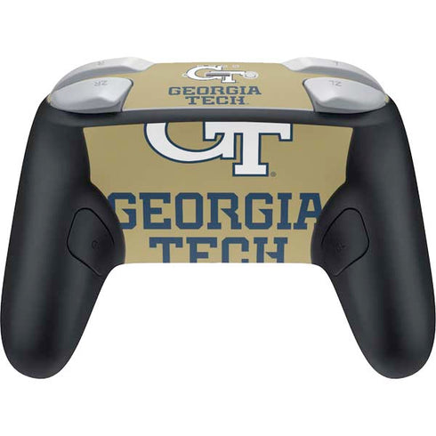 Georgia Institute of Technology Gold LogoType GT Nintendo Switch 2 (2025) Pro Controller Skin