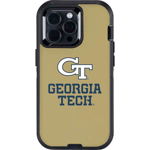 Georgia Institute of Technology Gold LogoType GT Otterbox Defender iPhone Skin
