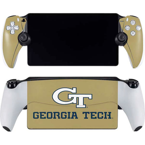 Georgia Institute of Technology Gold LogoType GT PlayStation PS5 Skins