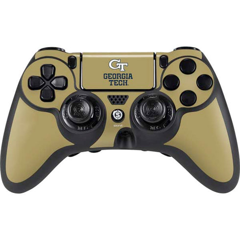 Georgia Institute of Technology Gold LogoType GT PlayStation PS4 Skins