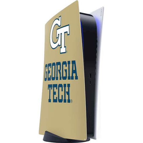 Georgia Institute of Technology Gold LogoType GT PlayStation PS5 Skins