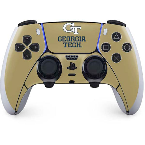 Georgia Institute of Technology Gold LogoType GT PS5 DualSense Edge Pro Controller Skin