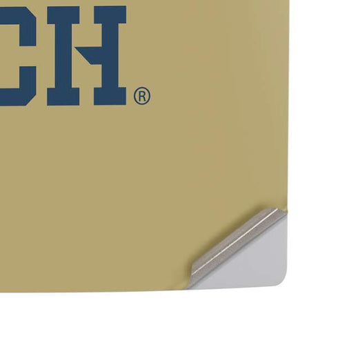 Georgia Institute of Technology Gold LogoType GT PS5 Pro Disk Console Skin