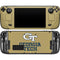 Georgia Institute of Technology Gold LogoType GT Steam Deck Handheld Gaming Computer OLED Skin