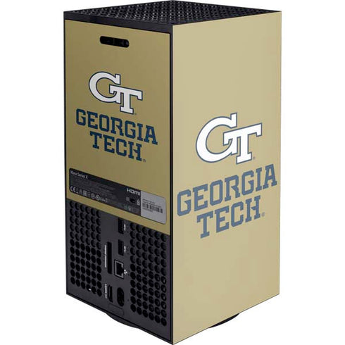 Georgia Institute of Technology Gold LogoType GT XBox Series X Digital Edition Console Skin