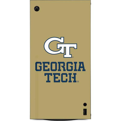 Georgia Institute of Technology Gold LogoType GT XBox Series X Digital Edition Console Skin