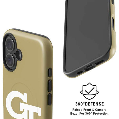 Georgia Institute of Technology Gold GT iPhone 16 Plus Magsafe Impact Case