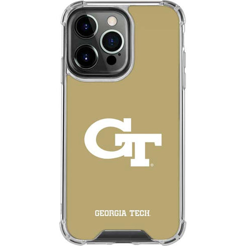 Georgia Institute of Technology Gold GT iPhone 16 Pro Clear Case