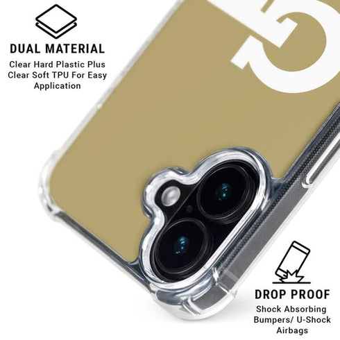 Georgia Institute of Technology Gold GT iPhone 17 Clear Case