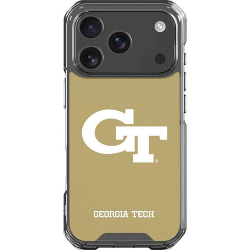 Georgia Institute of Technology Gold GT iPhone 18 Pro Clear Case