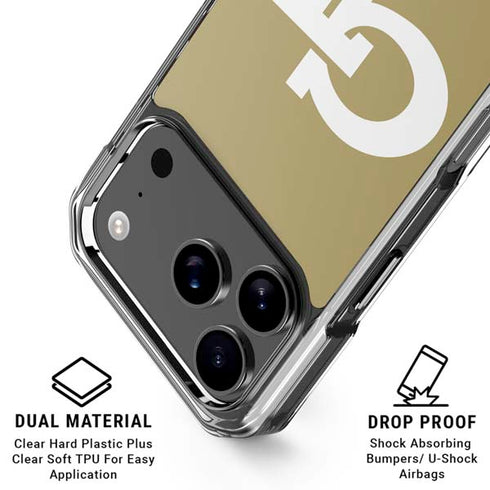 Georgia Institute of Technology Gold GT iPhone 18 Pro Clear Case