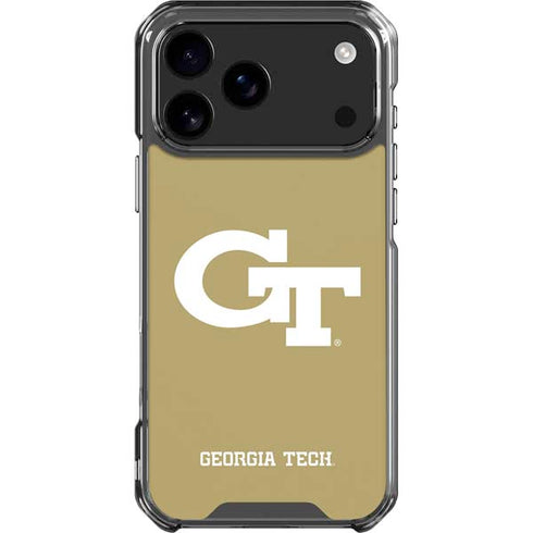 Georgia Institute of Technology Gold GT iPhone 18 Pro Max Clear Case