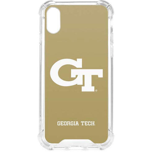 Georgia Institute of Technology Gold GT iPhone XS Clear Case
