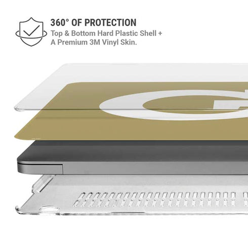 Georgia Institute of Technology Gold GT MacBook Pro 14in (2021-24) Case plus Skin