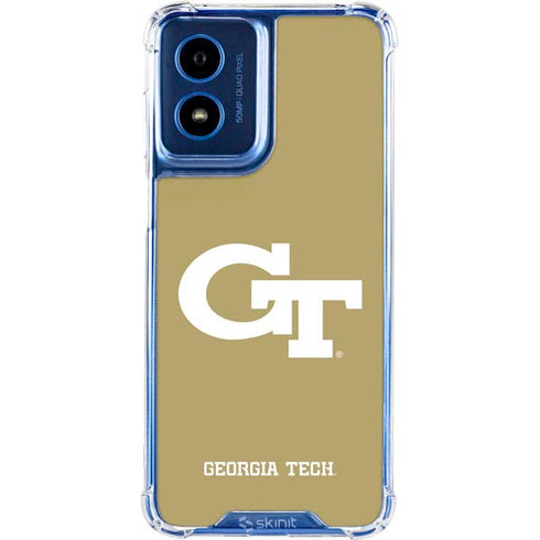 Georgia Institute of Technology Gold GT Moto G Play 4G (2024) Clear Case