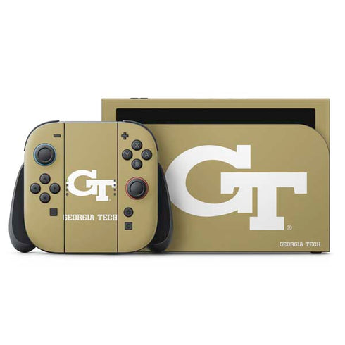 Georgia Institute of Technology Gold GT Nintendo Switch 2 (2025) with Joy-Con Skin