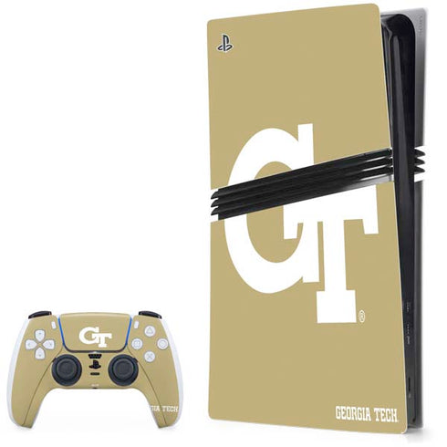 Georgia Institute of Technology Gold GT PlayStation PS5 Skins