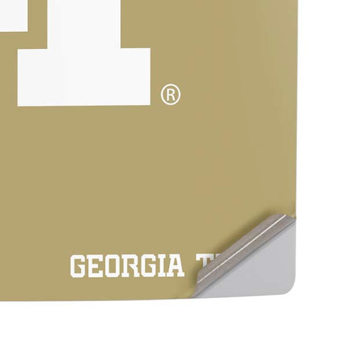 Georgia Institute of Technology Gold GT PS5 Pro Disk Console Skin
