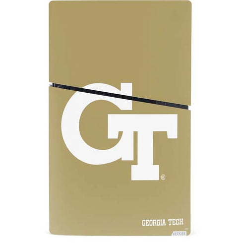 Georgia Institute of Technology Gold GT PS5 Slim Digital Edition Console Skin